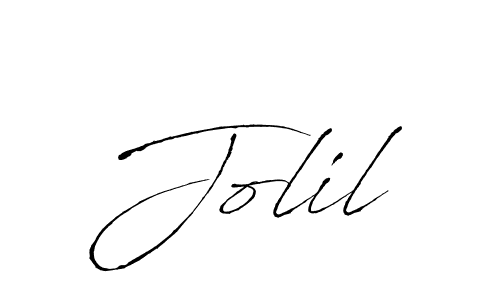 Also we have Jolil name is the best signature style. Create professional handwritten signature collection using Antro_Vectra autograph style. Jolil signature style 6 images and pictures png