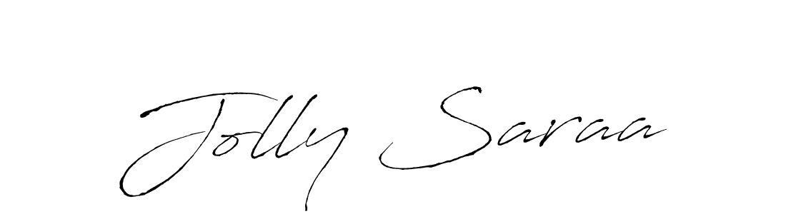 if you are searching for the best signature style for your name Jolly Saraa. so please give up your signature search. here we have designed multiple signature styles  using Antro_Vectra. Jolly Saraa signature style 6 images and pictures png