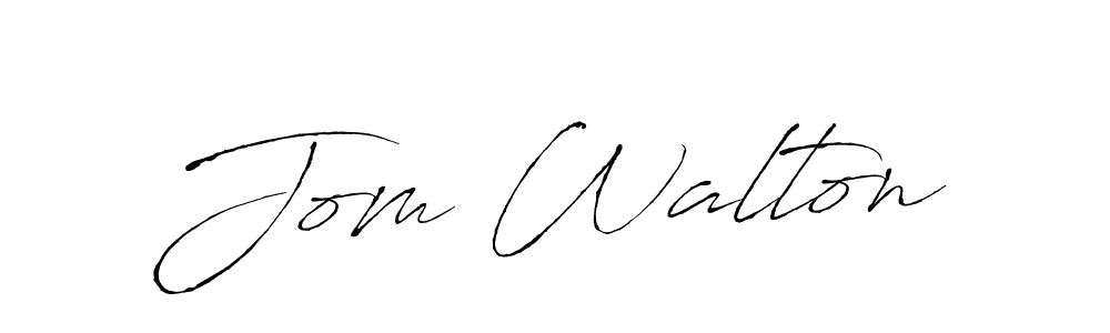 Design your own signature with our free online signature maker. With this signature software, you can create a handwritten (Antro_Vectra) signature for name Jom Walton. Jom Walton signature style 6 images and pictures png