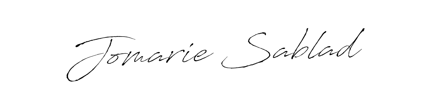 Design your own signature with our free online signature maker. With this signature software, you can create a handwritten (Antro_Vectra) signature for name Jomarie Sablad. Jomarie Sablad signature style 6 images and pictures png