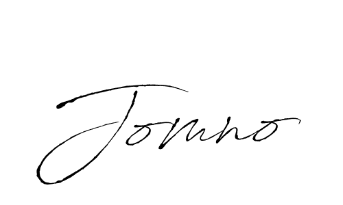 Use a signature maker to create a handwritten signature online. With this signature software, you can design (Antro_Vectra) your own signature for name Jomno. Jomno signature style 6 images and pictures png