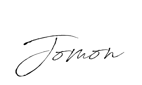 How to make Jomon signature? Antro_Vectra is a professional autograph style. Create handwritten signature for Jomon name. Jomon signature style 6 images and pictures png