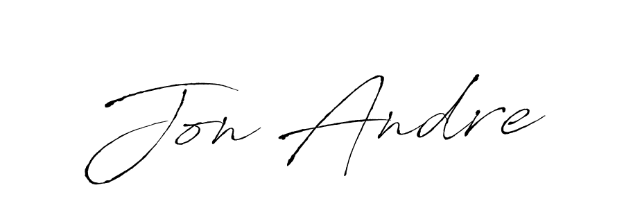 Jon Andre stylish signature style. Best Handwritten Sign (Antro_Vectra) for my name. Handwritten Signature Collection Ideas for my name Jon Andre. Jon Andre signature style 6 images and pictures png