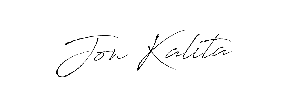 Design your own signature with our free online signature maker. With this signature software, you can create a handwritten (Antro_Vectra) signature for name Jon Kalita. Jon Kalita signature style 6 images and pictures png