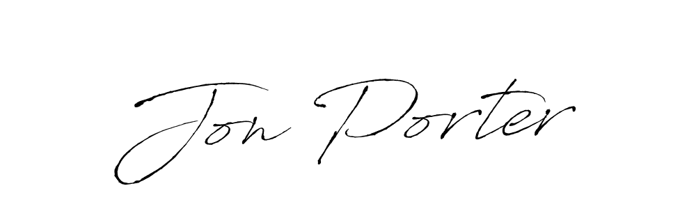 You should practise on your own different ways (Antro_Vectra) to write your name (Jon Porter) in signature. don't let someone else do it for you. Jon Porter signature style 6 images and pictures png