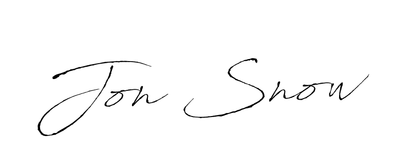 Make a beautiful signature design for name Jon Snow. With this signature (Antro_Vectra) style, you can create a handwritten signature for free. Jon Snow signature style 6 images and pictures png