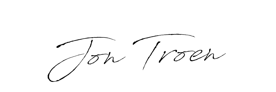 Design your own signature with our free online signature maker. With this signature software, you can create a handwritten (Antro_Vectra) signature for name Jon Troen. Jon Troen signature style 6 images and pictures png