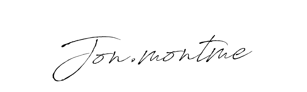 How to make Jon.montme signature? Antro_Vectra is a professional autograph style. Create handwritten signature for Jon.montme name. Jon.montme signature style 6 images and pictures png