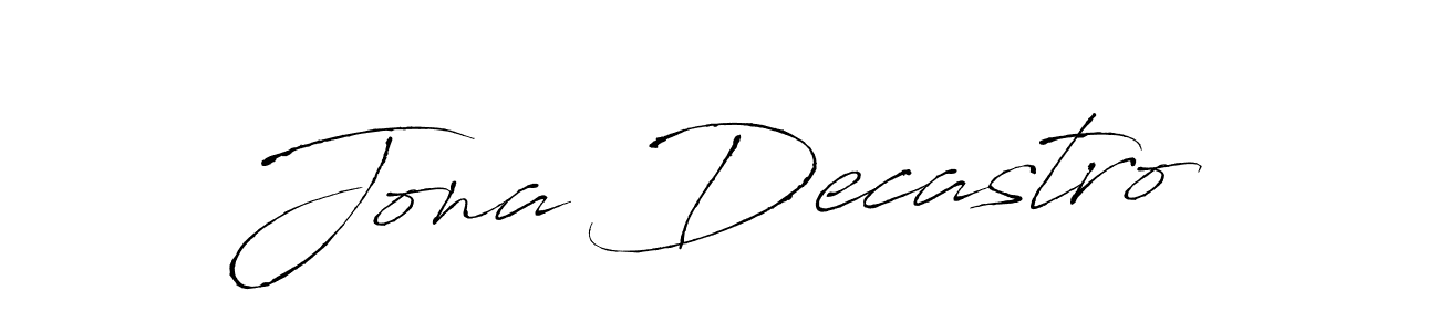 Make a beautiful signature design for name Jona Decastro. Use this online signature maker to create a handwritten signature for free. Jona Decastro signature style 6 images and pictures png