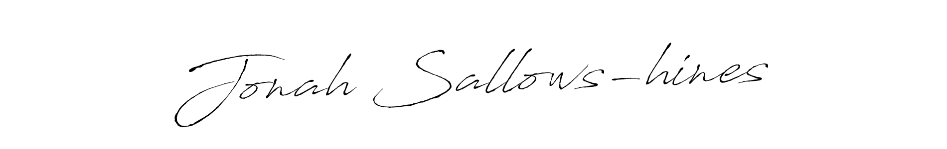 How to make Jonah Sallows-hines name signature. Use Antro_Vectra style for creating short signs online. This is the latest handwritten sign. Jonah Sallows-hines signature style 6 images and pictures png