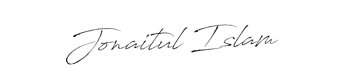 Make a beautiful signature design for name Jonaitul Islam. With this signature (Antro_Vectra) style, you can create a handwritten signature for free. Jonaitul Islam signature style 6 images and pictures png