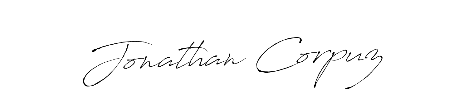 Create a beautiful signature design for name Jonathan Corpuz. With this signature (Antro_Vectra) fonts, you can make a handwritten signature for free. Jonathan Corpuz signature style 6 images and pictures png