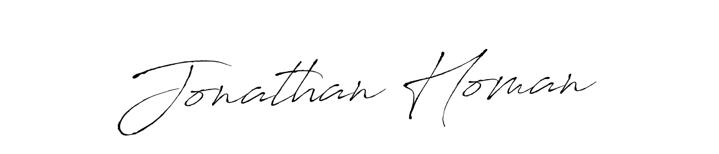Design your own signature with our free online signature maker. With this signature software, you can create a handwritten (Antro_Vectra) signature for name Jonathan Homan. Jonathan Homan signature style 6 images and pictures png