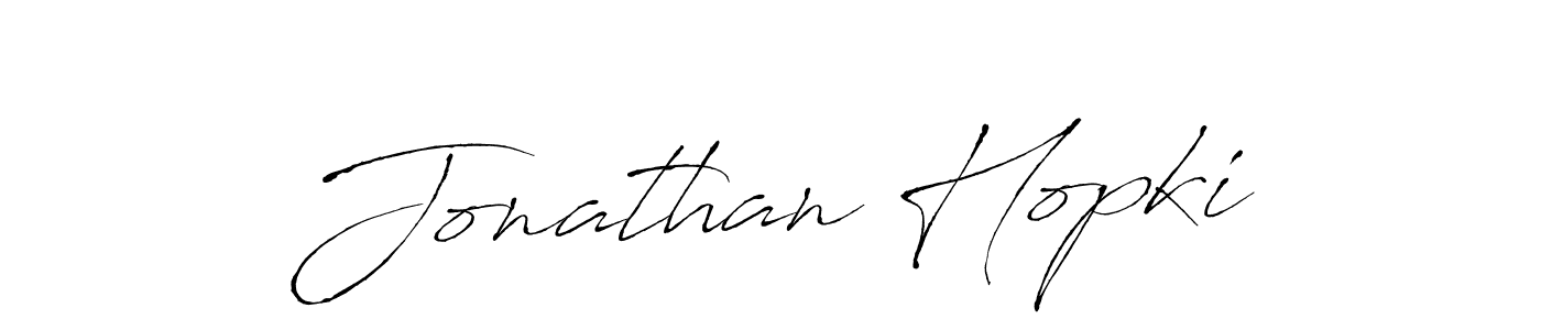 How to make Jonathan Hopki name signature. Use Antro_Vectra style for creating short signs online. This is the latest handwritten sign. Jonathan Hopki signature style 6 images and pictures png