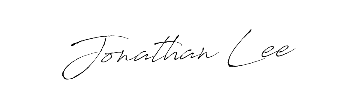 Jonathan Lee stylish signature style. Best Handwritten Sign (Antro_Vectra) for my name. Handwritten Signature Collection Ideas for my name Jonathan Lee. Jonathan Lee signature style 6 images and pictures png