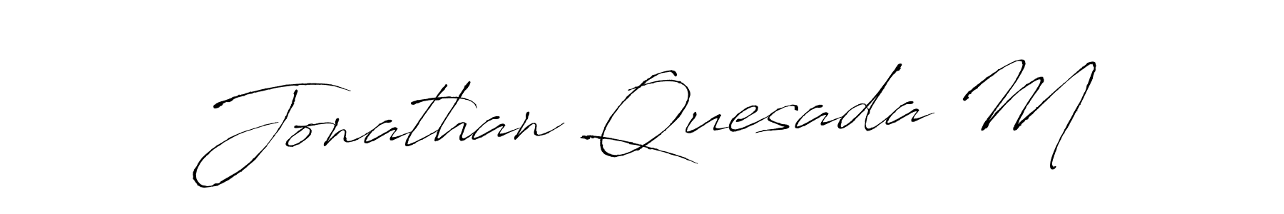 Also we have Jonathan Quesada M name is the best signature style. Create professional handwritten signature collection using Antro_Vectra autograph style. Jonathan Quesada M signature style 6 images and pictures png