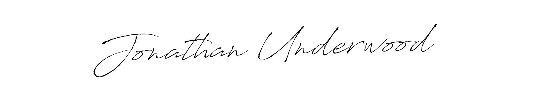 Jonathan Underwood stylish signature style. Best Handwritten Sign (Antro_Vectra) for my name. Handwritten Signature Collection Ideas for my name Jonathan Underwood. Jonathan Underwood signature style 6 images and pictures png