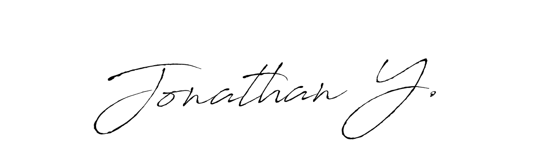 Also we have Jonathan Y. name is the best signature style. Create professional handwritten signature collection using Antro_Vectra autograph style. Jonathan Y. signature style 6 images and pictures png