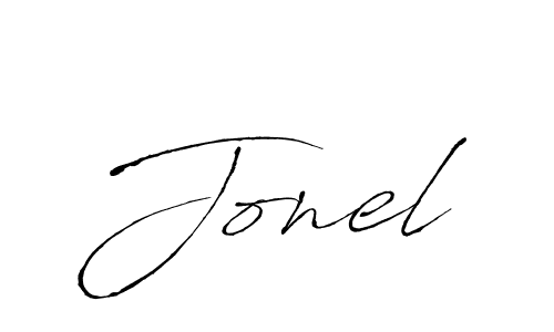 Design your own signature with our free online signature maker. With this signature software, you can create a handwritten (Antro_Vectra) signature for name Jonel. Jonel signature style 6 images and pictures png