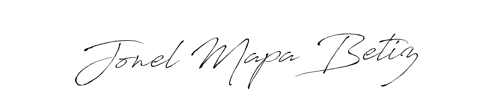 Make a beautiful signature design for name Jonel Mapa Betiz. Use this online signature maker to create a handwritten signature for free. Jonel Mapa Betiz signature style 6 images and pictures png