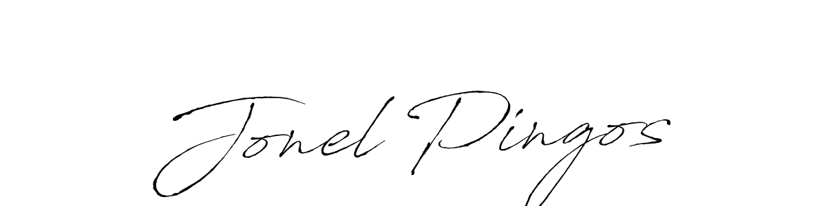 You should practise on your own different ways (Antro_Vectra) to write your name (Jonel Pingos) in signature. don't let someone else do it for you. Jonel Pingos signature style 6 images and pictures png