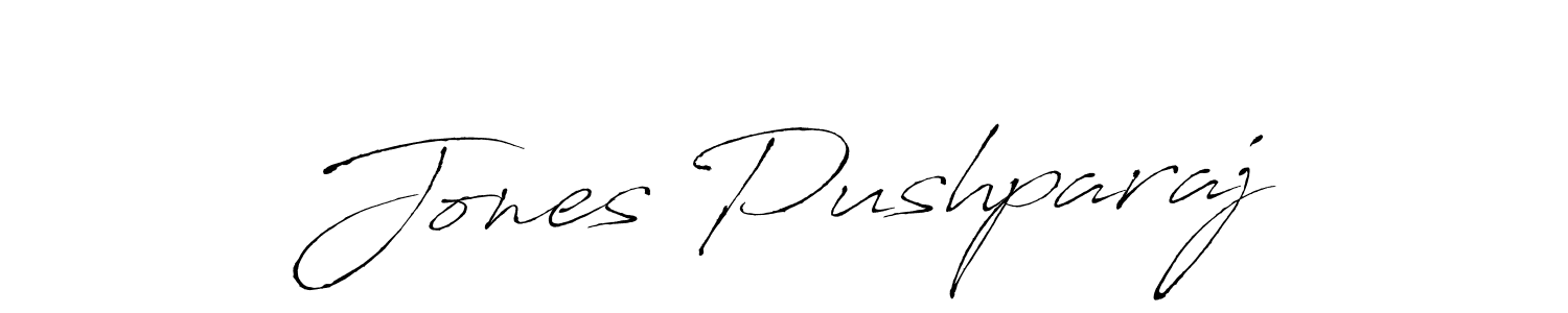 You should practise on your own different ways (Antro_Vectra) to write your name (Jones Pushparaj) in signature. don't let someone else do it for you. Jones Pushparaj signature style 6 images and pictures png