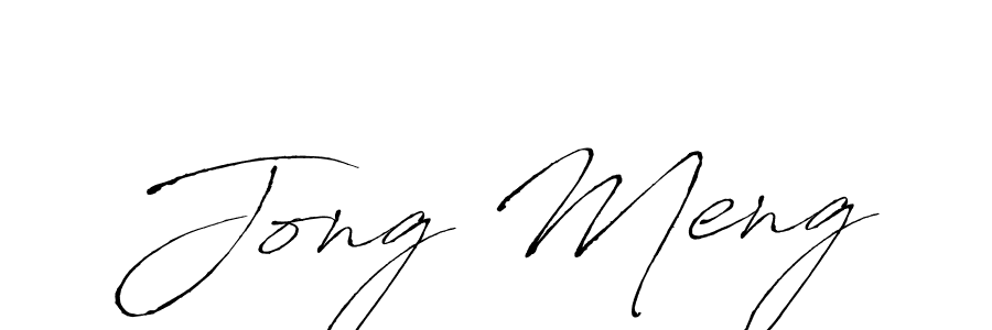 Use a signature maker to create a handwritten signature online. With this signature software, you can design (Antro_Vectra) your own signature for name Jong Meng. Jong Meng signature style 6 images and pictures png