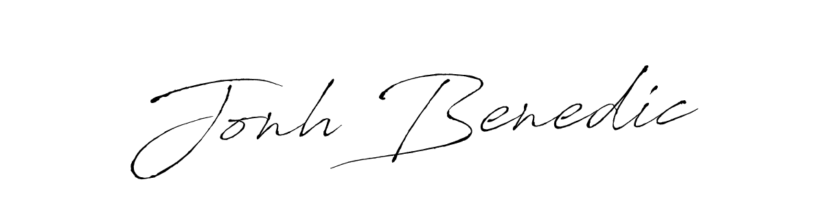 Use a signature maker to create a handwritten signature online. With this signature software, you can design (Antro_Vectra) your own signature for name Jonh Benedic. Jonh Benedic signature style 6 images and pictures png