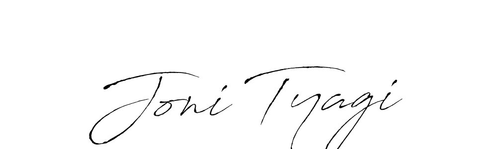 Similarly Antro_Vectra is the best handwritten signature design. Signature creator online .You can use it as an online autograph creator for name Joni Tyagi. Joni Tyagi signature style 6 images and pictures png
