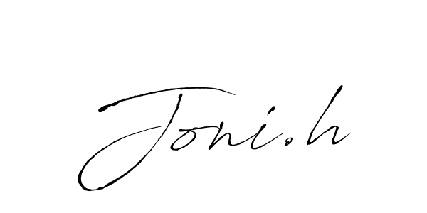 The best way (Antro_Vectra) to make a short signature is to pick only two or three words in your name. The name Joni.h include a total of six letters. For converting this name. Joni.h signature style 6 images and pictures png