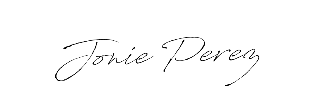 The best way (Antro_Vectra) to make a short signature is to pick only two or three words in your name. The name Jonie Perez include a total of six letters. For converting this name. Jonie Perez signature style 6 images and pictures png