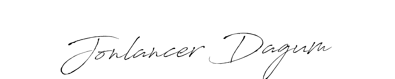 The best way (Antro_Vectra) to make a short signature is to pick only two or three words in your name. The name Jonlancer Dagum include a total of six letters. For converting this name. Jonlancer Dagum signature style 6 images and pictures png