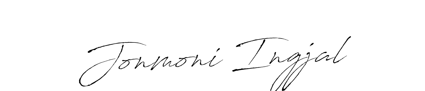 Create a beautiful signature design for name Jonmoni Ingjal. With this signature (Antro_Vectra) fonts, you can make a handwritten signature for free. Jonmoni Ingjal signature style 6 images and pictures png