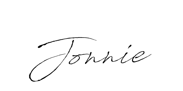 Jonnie stylish signature style. Best Handwritten Sign (Antro_Vectra) for my name. Handwritten Signature Collection Ideas for my name Jonnie. Jonnie signature style 6 images and pictures png