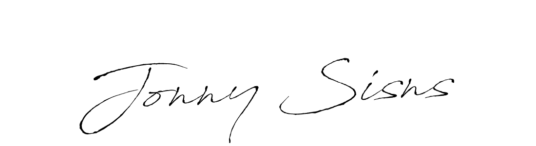 Make a beautiful signature design for name Jonny Sisns. With this signature (Antro_Vectra) style, you can create a handwritten signature for free. Jonny Sisns signature style 6 images and pictures png
