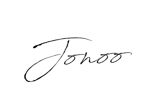How to make Jonoo signature? Antro_Vectra is a professional autograph style. Create handwritten signature for Jonoo name. Jonoo signature style 6 images and pictures png