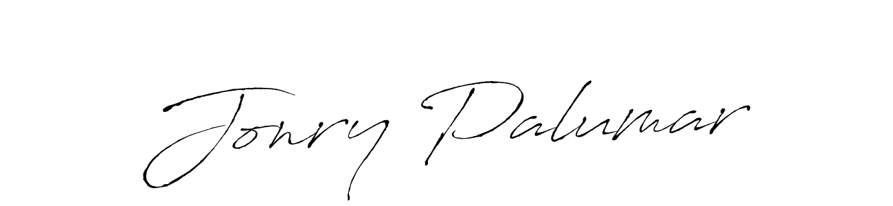 Create a beautiful signature design for name Jonry Palumar. With this signature (Antro_Vectra) fonts, you can make a handwritten signature for free. Jonry Palumar signature style 6 images and pictures png