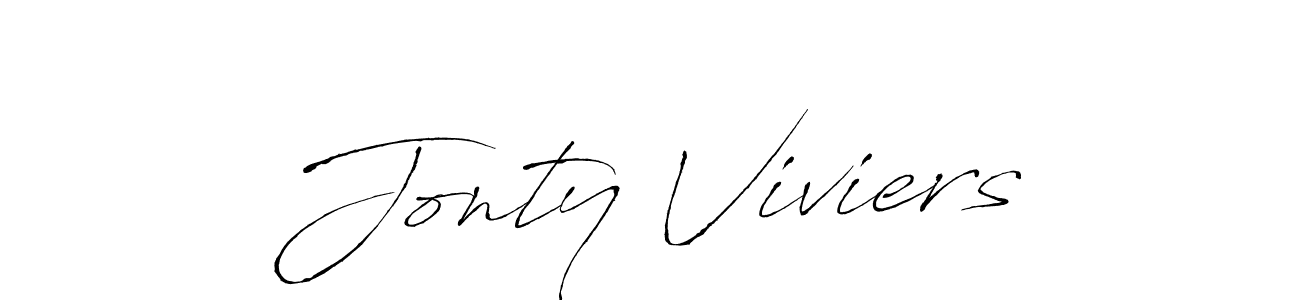 Make a beautiful signature design for name Jonty Viviers. With this signature (Antro_Vectra) style, you can create a handwritten signature for free. Jonty Viviers signature style 6 images and pictures png