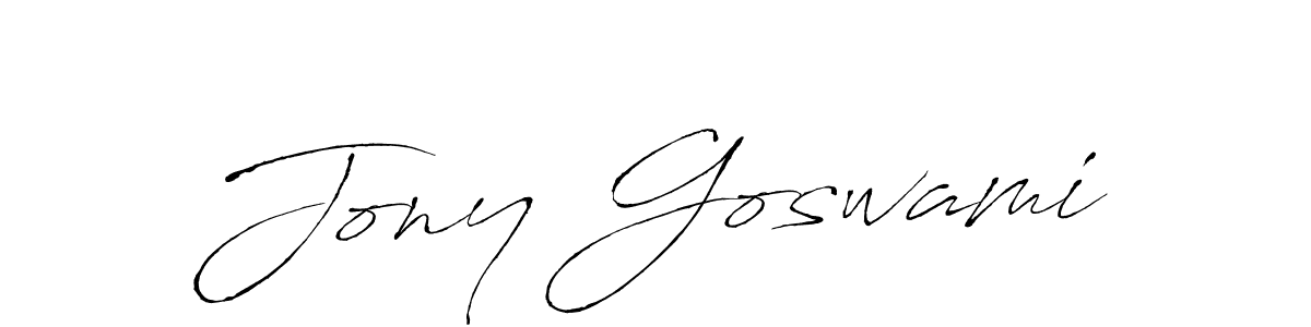 How to make Jony Goswami signature? Antro_Vectra is a professional autograph style. Create handwritten signature for Jony Goswami name. Jony Goswami signature style 6 images and pictures png
