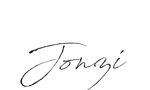 Make a beautiful signature design for name Jonzi. With this signature (Antro_Vectra) style, you can create a handwritten signature for free. Jonzi signature style 6 images and pictures png