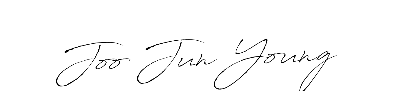 Antro_Vectra is a professional signature style that is perfect for those who want to add a touch of class to their signature. It is also a great choice for those who want to make their signature more unique. Get Joo Jun Young name to fancy signature for free. Joo Jun Young signature style 6 images and pictures png