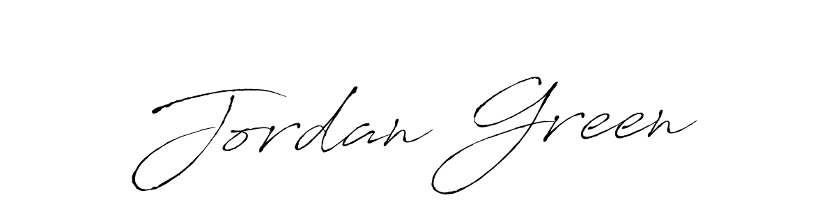 How to make Jordan Green name signature. Use Antro_Vectra style for creating short signs online. This is the latest handwritten sign. Jordan Green signature style 6 images and pictures png