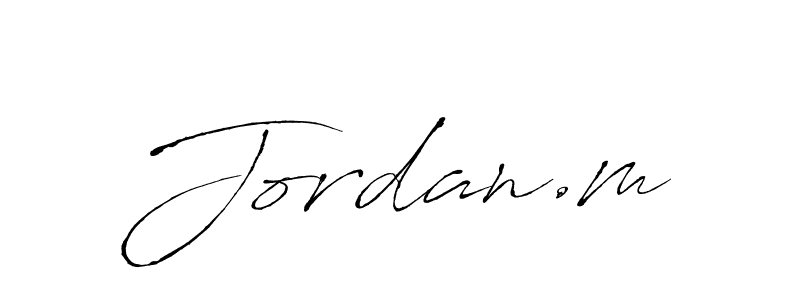 How to make Jordan.m signature? Antro_Vectra is a professional autograph style. Create handwritten signature for Jordan.m name. Jordan.m signature style 6 images and pictures png