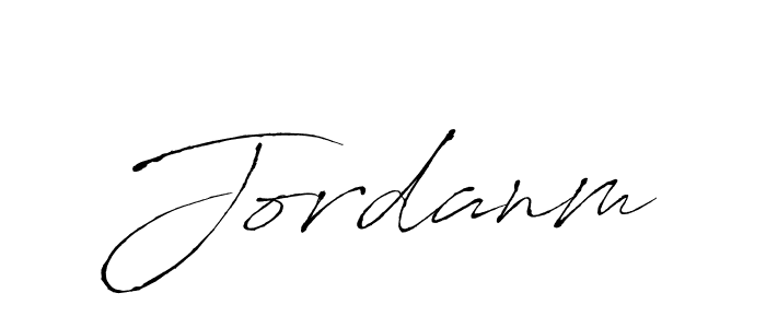 Design your own signature with our free online signature maker. With this signature software, you can create a handwritten (Antro_Vectra) signature for name Jordanm. Jordanm signature style 6 images and pictures png