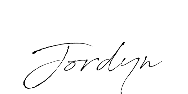 Design your own signature with our free online signature maker. With this signature software, you can create a handwritten (Antro_Vectra) signature for name Jordyn. Jordyn signature style 6 images and pictures png