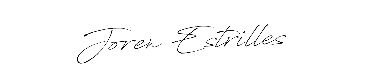 How to make Joren Estrilles name signature. Use Antro_Vectra style for creating short signs online. This is the latest handwritten sign. Joren Estrilles signature style 6 images and pictures png