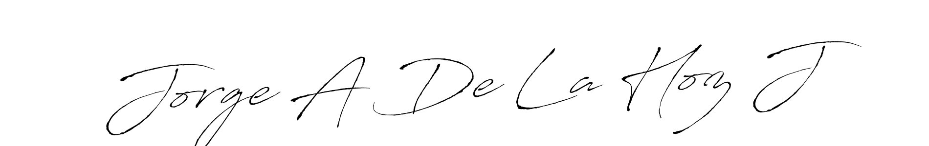 Also we have Jorge A De La Hoz J name is the best signature style. Create professional handwritten signature collection using Antro_Vectra autograph style. Jorge A De La Hoz J signature style 6 images and pictures png