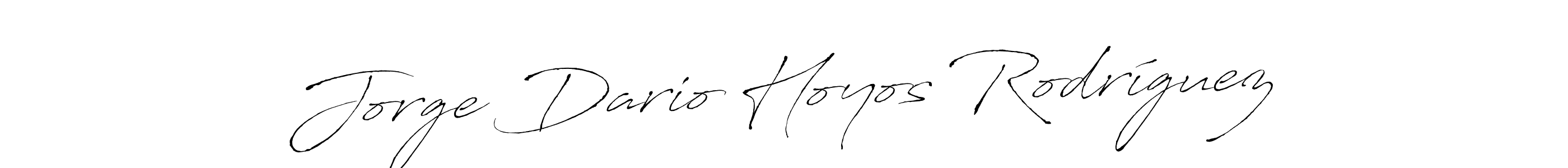 Create a beautiful signature design for name Jorge Dario Hoyos Rodríguez. With this signature (Antro_Vectra) fonts, you can make a handwritten signature for free. Jorge Dario Hoyos Rodríguez signature style 6 images and pictures png