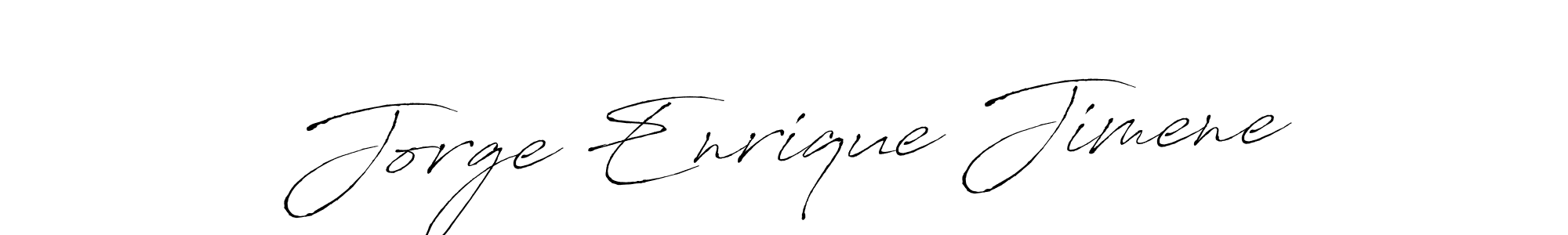 Design your own signature with our free online signature maker. With this signature software, you can create a handwritten (Antro_Vectra) signature for name Jorge Enrique Jimene. Jorge Enrique Jimene signature style 6 images and pictures png