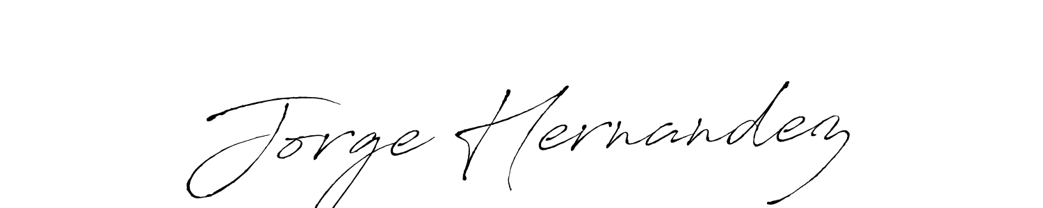 How to make Jorge Hernandez name signature. Use Antro_Vectra style for creating short signs online. This is the latest handwritten sign. Jorge Hernandez signature style 6 images and pictures png